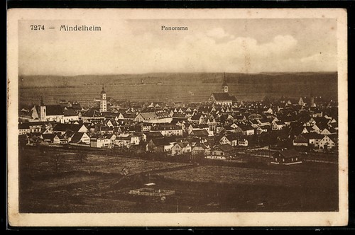 Mindelheim panorama - mindelheim,,