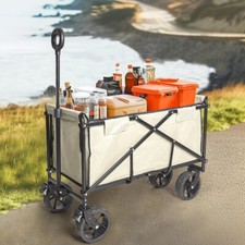 Faltbarer Bollerwagen Transportwagen Luftbereifung Klappwagen Handwagen Neu