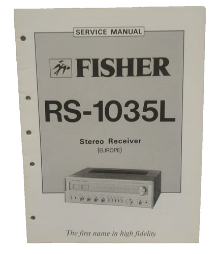 Fisher service manual - service,