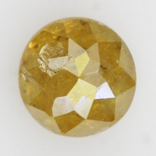 Natürlicher Lockere Gelbe Farbe Runde Rose Cut Schöne Verlobungsdiamant 0,69 Ct