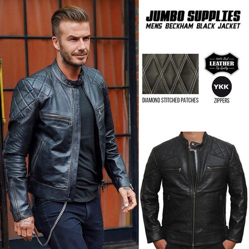 Herren beckham lederjacke - herren,