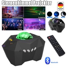 Neu 3 in1 Sternenhimmel Projektor Laser und 4 LED-Farben Nachtlicht Bluetooth DE