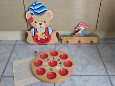 Holzspielzeug Mertens-Kunst Hampelfigur Brummi, Orig.Bergischer Engel, Pochspiel