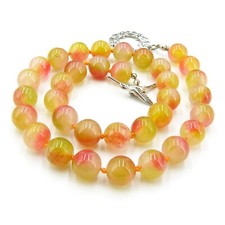 Wassermelonen-Chalzedon Kette