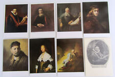 Künstlerkarten Postkarten Lot 8 x Künstlerkarte Art Postcards REMBRANDT VAN RIJN