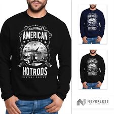 Herren Sweatshirt American Hotrods Retro Vintage Rundhals-Pullover Neverless®