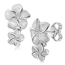 MATERIA Blumen Ohrstecker lang