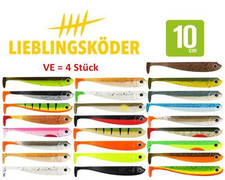Lieblingsköder Gummifisch 10,0cm 4er-Pack Standard+Sonderfarben teilw. UV-aktiv