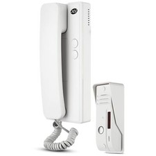 Sprechanlage Gegensprechanlage mit Türöffner 230VAC Alarmfunkt. Weiss