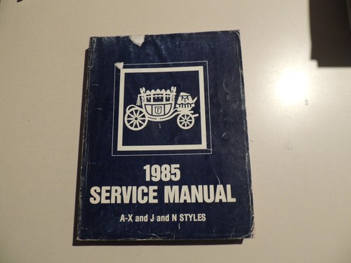1985 service manual - 1985,