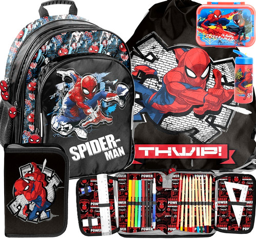 Spiderman schulranzen set - schulranzen,