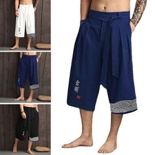 Herren Capri Hakama Hose