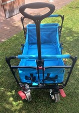 FUXTEC faltbarer Bollerwagen Türkis Strandwagen Handwagen Gerätewagen faltbar