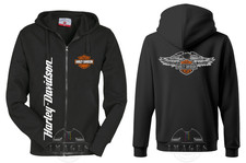 HARLEY DAVIDSON FULL ZIP HOODIE MOTOR COMPANY HOODIES MOTOR CYCLES