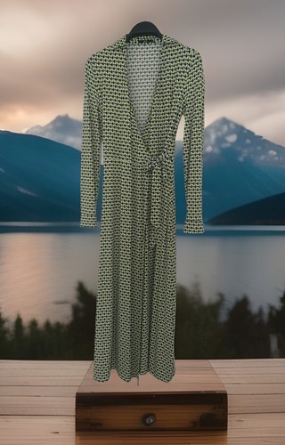 Damen maxikleid umschlag - damen, gr