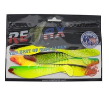 USA Relax Shark Hechtgummi 12 cm 5er Packung Sonderfarben Kunstköder