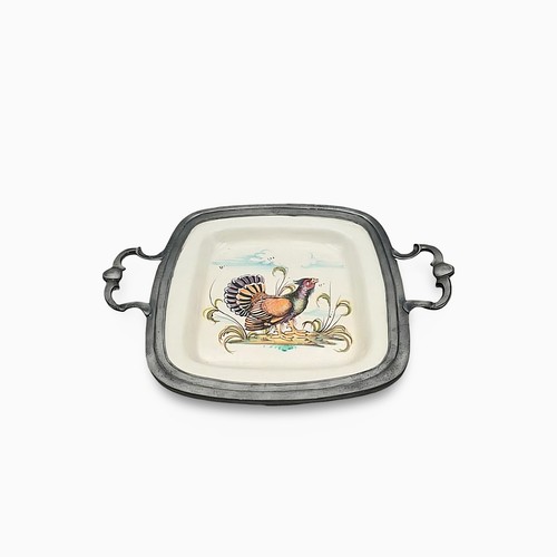 Vintage keramik servierplatte - vintage,