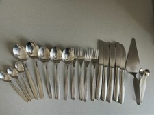 ABS Rostfrei DDR Besteck Tortenheber Zuckerzange Messer Gabel Löffel Teelöffel