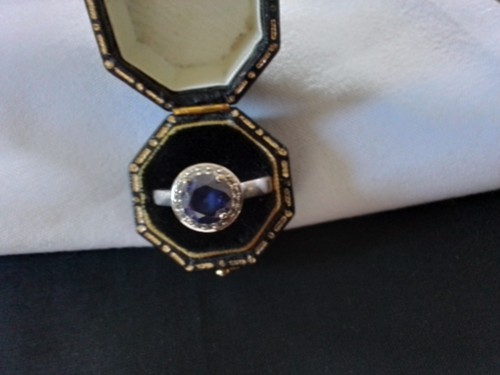 Diamonique halo design ring - halo,
