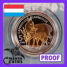 5 Euro Luxemburg 2025 Europäisches Reh Fauna in Luxemburg  Proof PP - sofort -