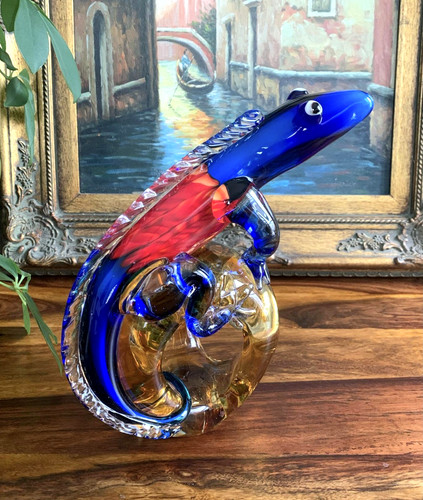 Glasfigur eidechse gecko figur - glasfigur,