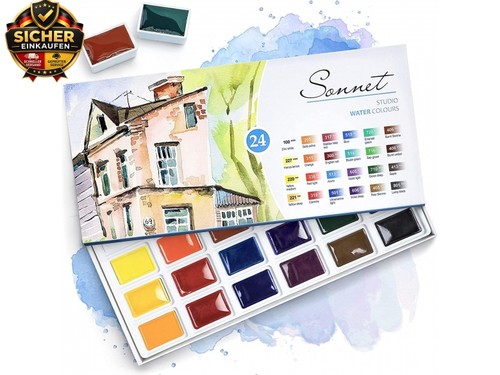 Aquarellfarben set 24 - aquarellfarben, set,