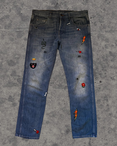 Gucci embroidered denim - gucci,