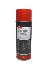 STRUKTURLACK Spray schwarz GROB 1x 400ml Kunststoff Strukturspray Strukturfix