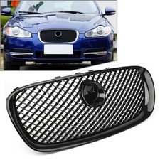 ABS Vorderer Kühlergrill Frontgrills Für Jaguar XF 2008 2009 2010 2011 Schwarz
