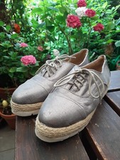 Migato Sneaker, Gr 38, Plateau, Silber