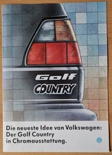 Prospekt VW Golf Country in Chromausstattung  -  Ausgabe März 1991