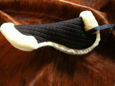 Echt Lammfell Sattelpad Sattelkissen Springkissen Sattelunterlage, Lammfellpad