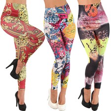 Leggings Hose Bunt High Waist