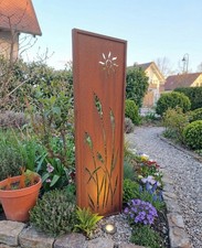 Edelrost sichtschutz 100cm - sichtschutz,