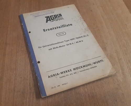 Agria ersatzteilliste 8 - agria, 52/8