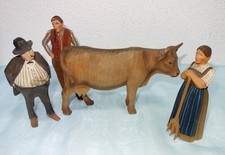 Brienzer Holzfiguren HUGGLER-WYSS - bäuerliche Szene: Kuhhandel Auswahl