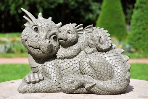 Gartenfigur gartendrache - gartenfigur,