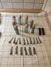 8 DDR Metall Lockenwickler, 2 Plastik Wickler incl. Klammern 