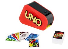 Mattel Games GXY75 UNO Extreme! Kartenspiel mit Zufallsschleuder