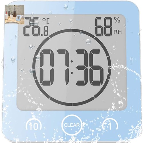 Digitale badezimmeruhr lcd - digitale,