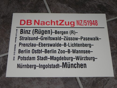 Zls nachtzug 51948 - nz, /