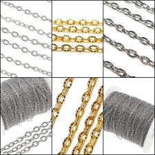 300cm 4mm Gliederkette Link Kette Metallkette Schmuckkette Meterware zur Schmuck