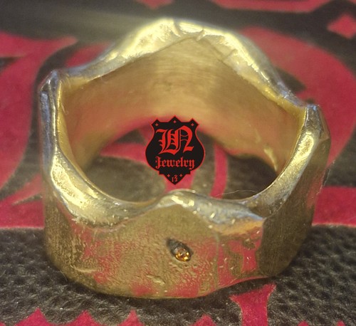 Ring krone unikat brutalist - krone,