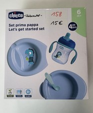 Chicco Baby Geschirrset mit 2-teiligen Babyteller, Trinkbecher & Löffel ab 6+M