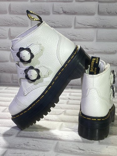 Women martens boots - boots, white