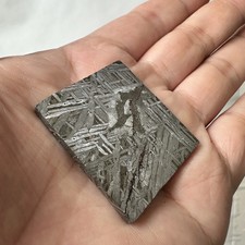 TOP Aletai Iron Meteorite Slab Cut Slices Etched Cut Section 30g #AD67