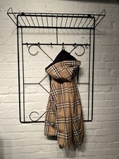 Vintage GDR String Metall Garderobe Mid Century DDR 60er Design Wandgarderobe