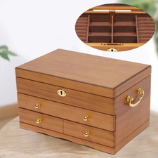 3 Ebenen Schmuckkästchen Dritte Etage Geschenk Ringe Schmuck Case 2 Schubladen