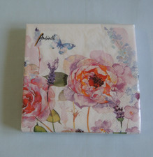 20 Servietten Blumen Rosen