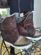 Airstep AS 98 Gr. 39, Stiefelette, Stiefel Braun, Plateau ,NP 279,00